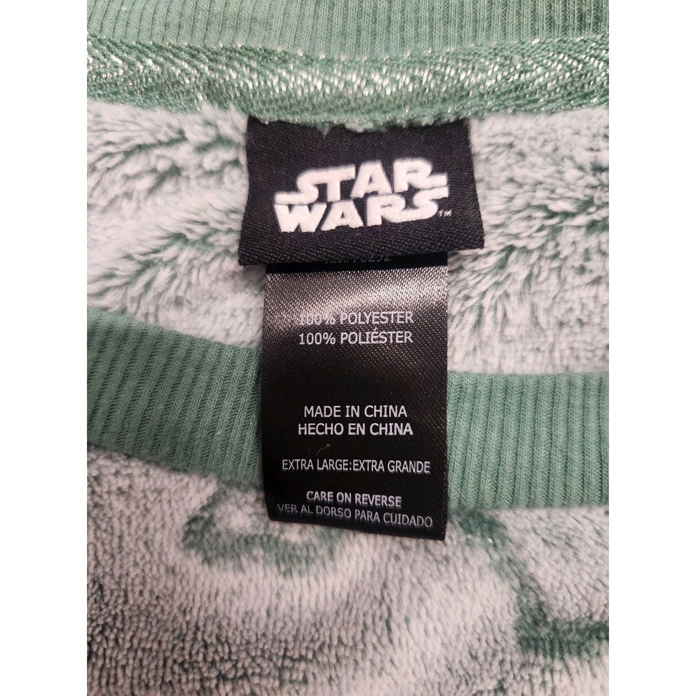 Womens Star Wars Yoda Lounge Soft Sleepwear PJ's Top Only Green Size Large XL - Picture 2 of 5